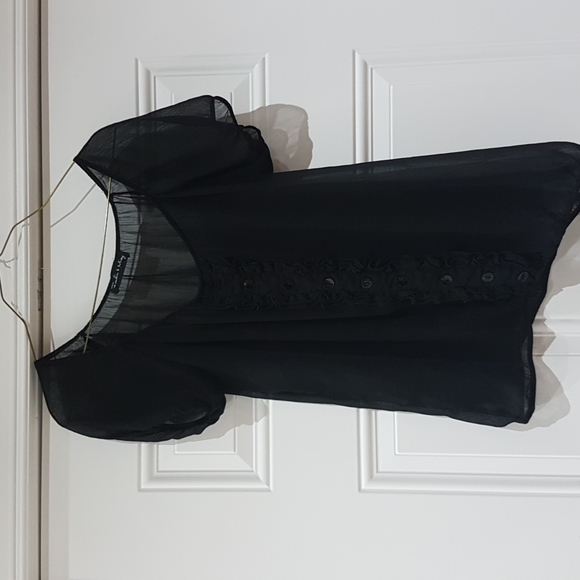 Black sheer top - Picture 1 of 3